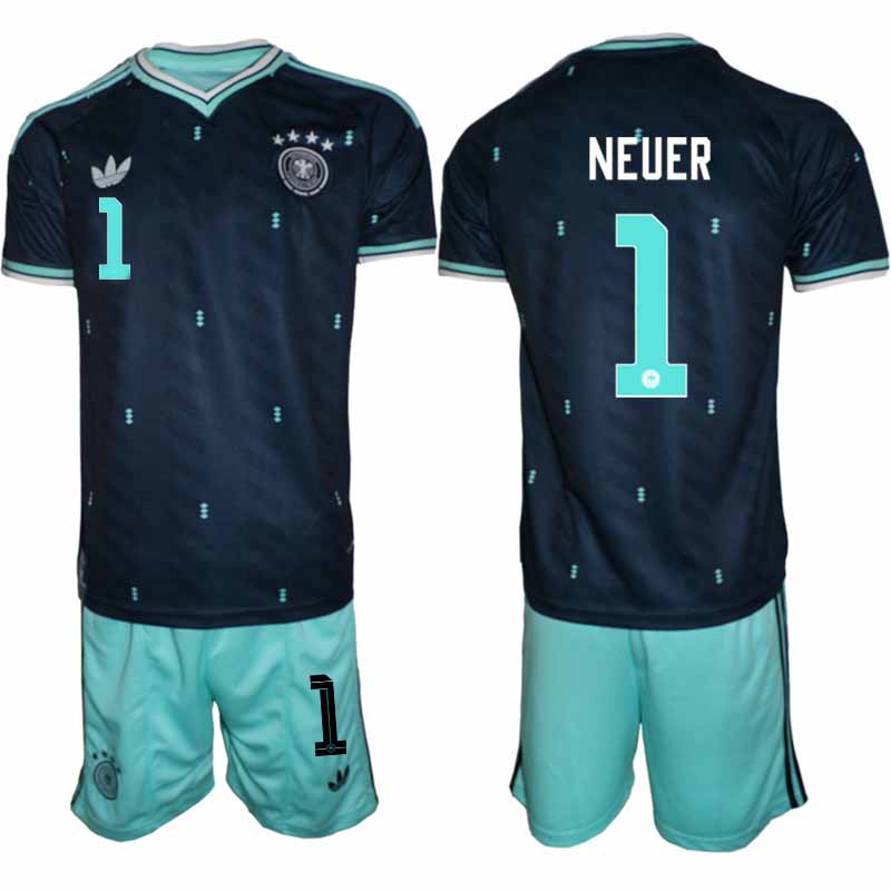 Tyskland Bortatröja VM 2026 Herr – Manuel Neuer #1 Fotbollsset