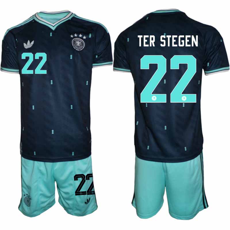 Tyskland Bortatröja VM 2026 Herr – Marc-André ter Stegen #22 Fotbollsset