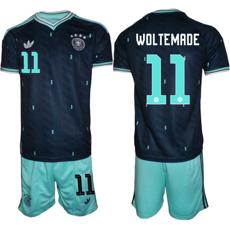 Tyskland Bortatröja VM 2026 Herr – Nick Woltemade #11 Fotbollsset
