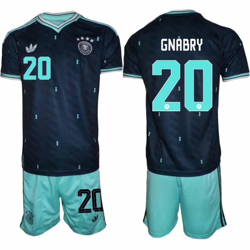 Tyskland Bortatröja VM 2026 Herr – Serge Gnabry #20 Fotbollsset