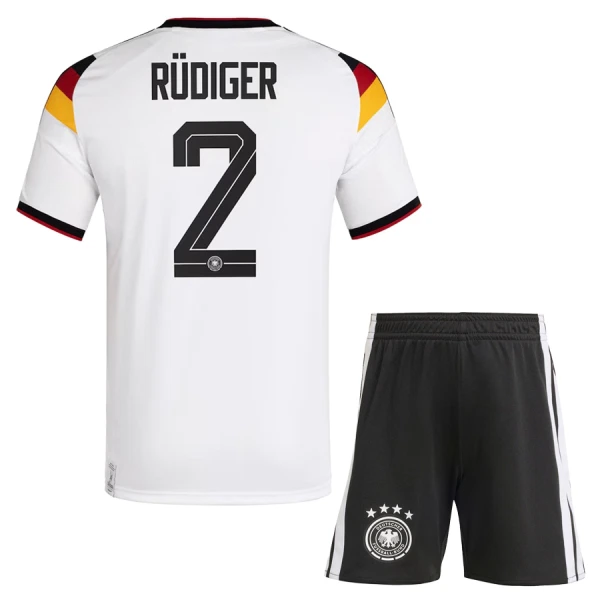 Tyskland Hemma VM 2026 Barn – Antonio Rüdiger #2 matchtröja