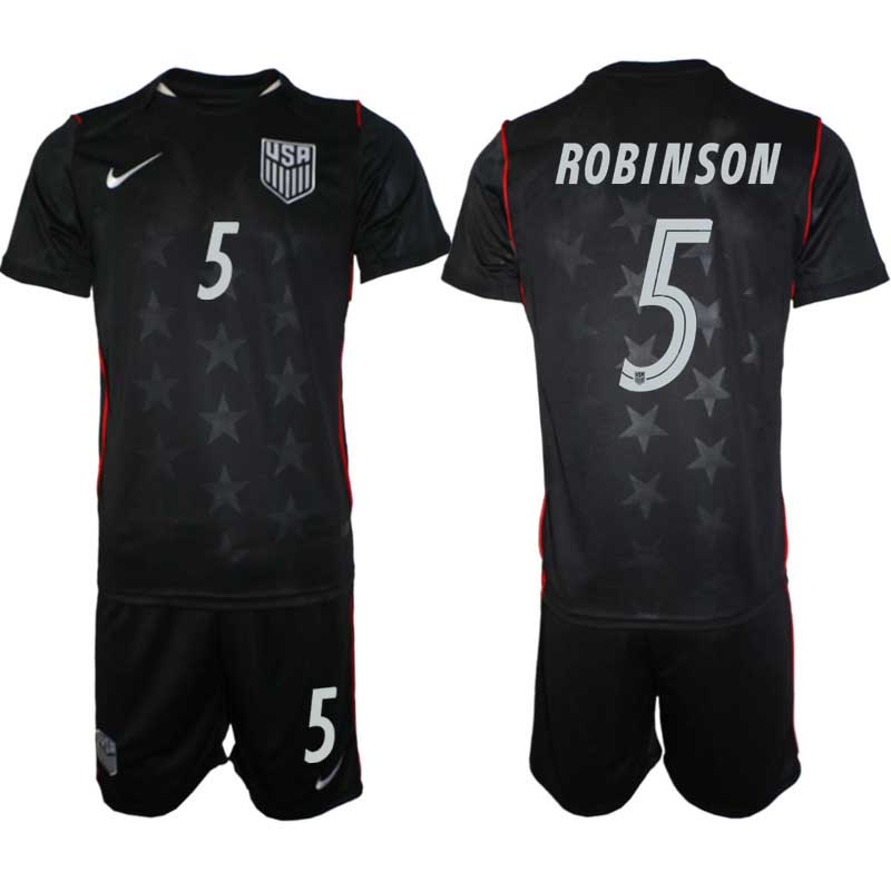 USA Landslagströja VM 2026 Borta Antonee Robinson #5 Herr Fotbollströja Kit