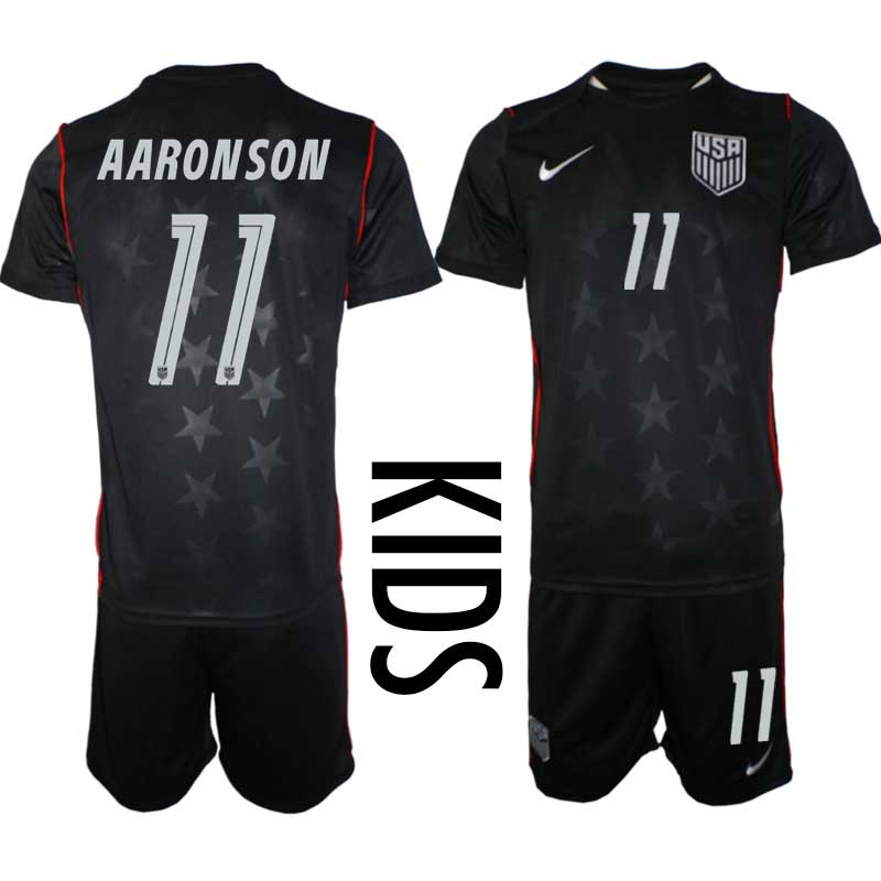 USA Landslagströja VM 2026 Borta Barn Fotbollsset Brenden Aaronson #11
