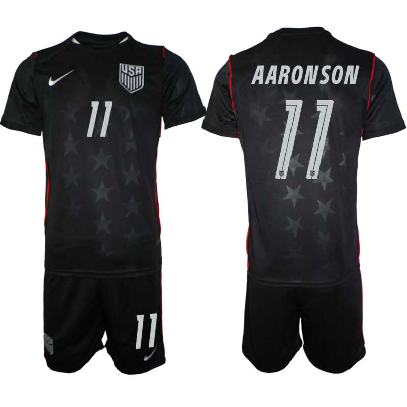 USA Landslagströja VM 2026 Borta Brenden Aaronson #11 Herr Fotbollströja Kit