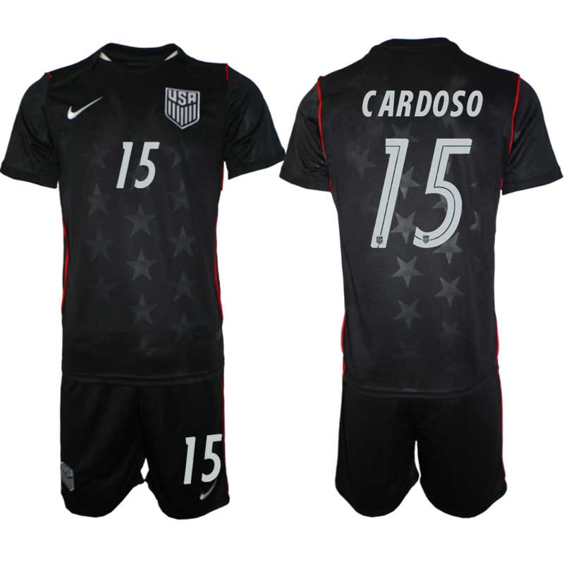 USA Landslagströja VM 2026 Borta Johnny Cardoso #15 Herr Fotbollströja Kit