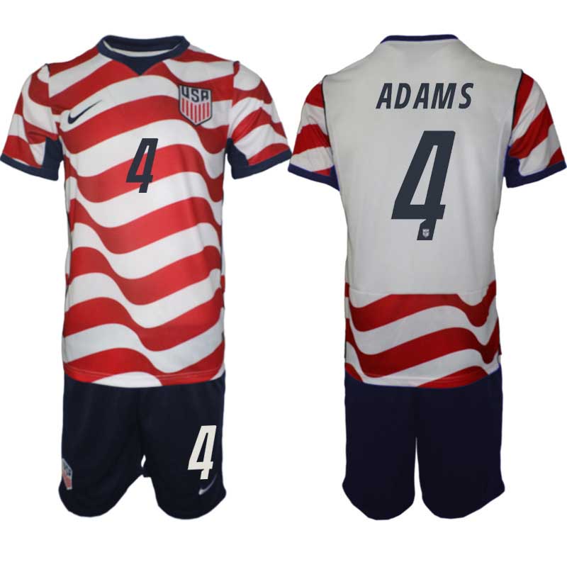 USA Landslagströja VM 2026 Hemma Tyler Adams #4 Herr Matchställ