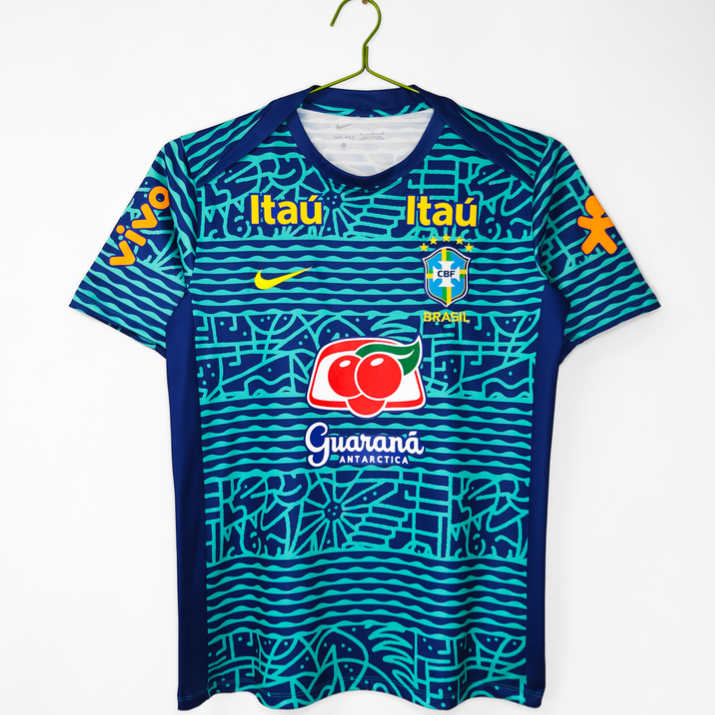 Brasilien Träningströja 2024 Kamouflage Retro Fotbollströja Herr