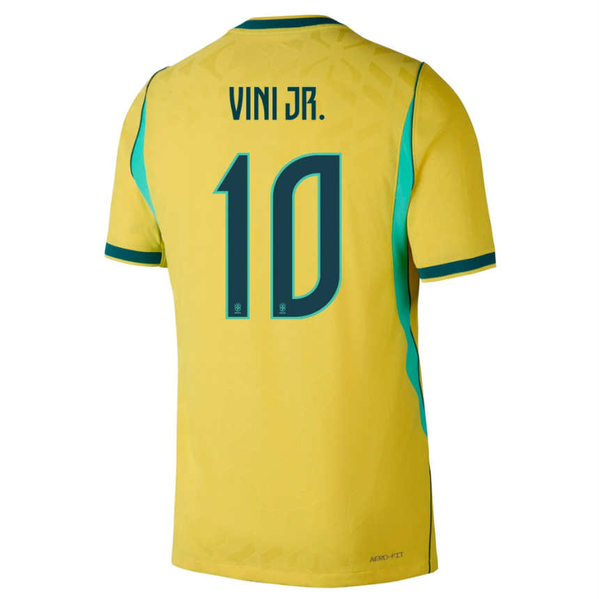 Brasilien Hemma VM 2026 Vinícius Júnior 10 Herr matchtröja