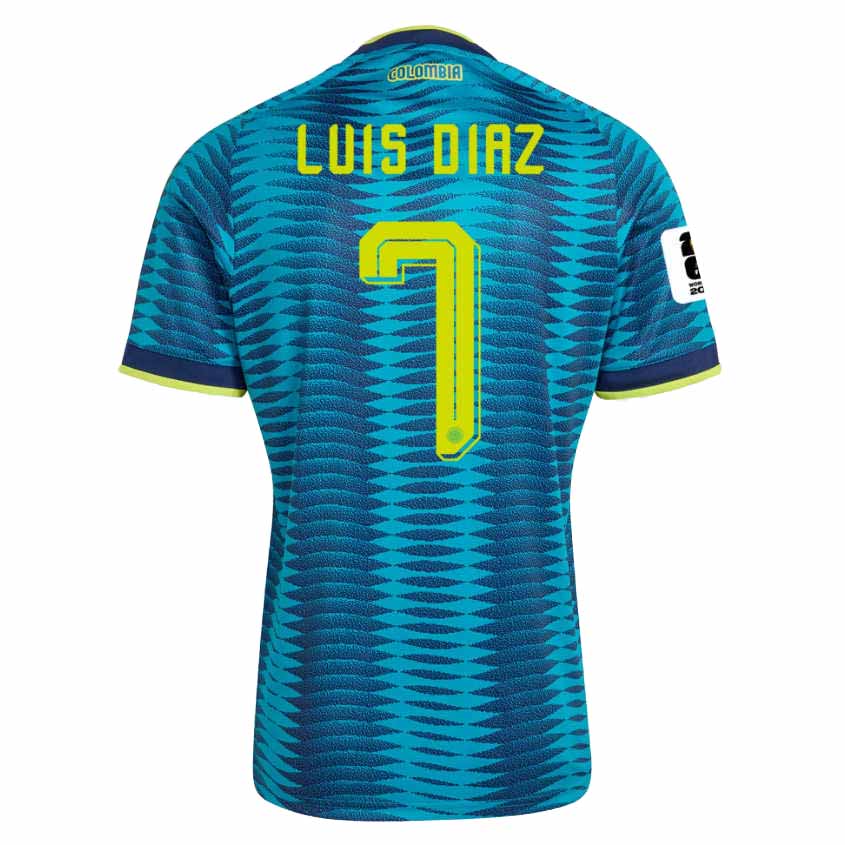 Colombia Borta VM 2026 Herr – Luis Díaz 7 Fotbollströjor (Med VM 2026-märke)