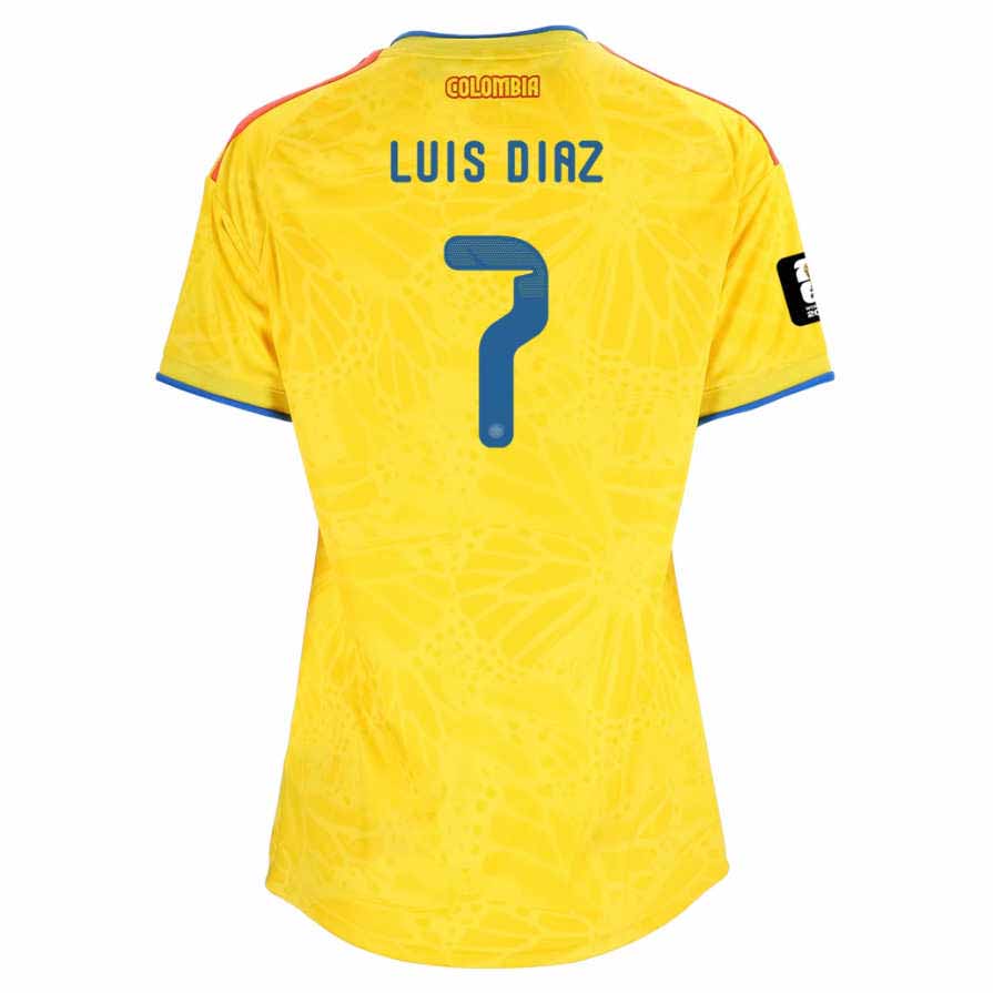 Colombia Hemma VM 2026 Dam – Luis Díaz 7 Fotbollströjor (Med VM 2026-märke)