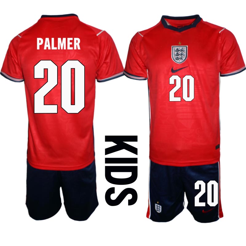 England tröja VM 2026 Borta Cole Palmer 20 Barn Fotbollsset