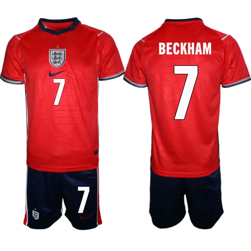 England Fotbollströja VM 2026 Borta David Beckham 7 Herr Fotbollsset