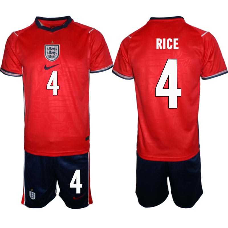 England Fotbollströja VM 2026 Borta Declan Rice 4 Herr Fotbollsset