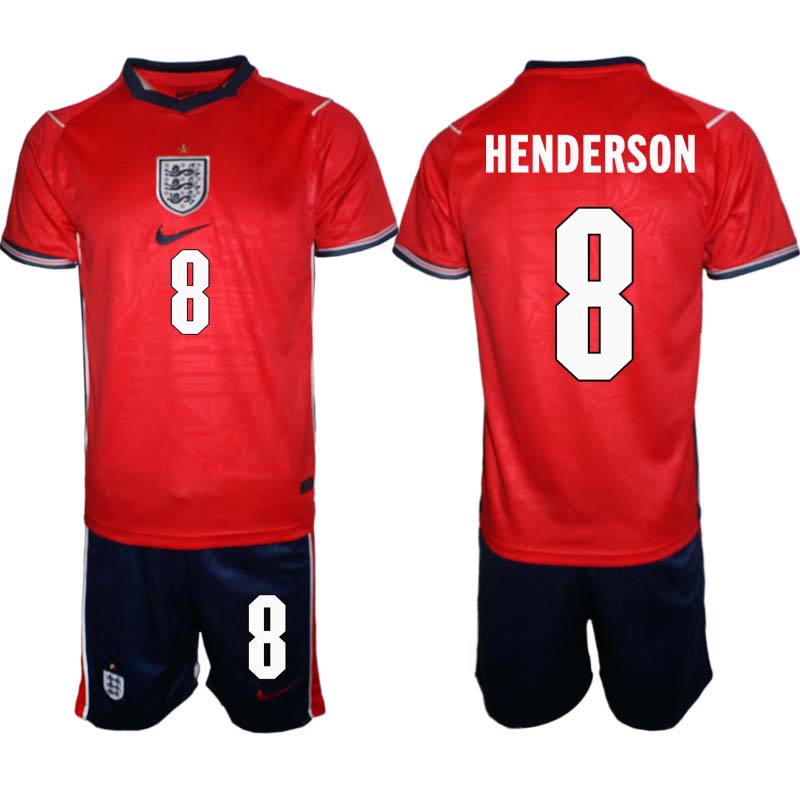 England Fotbollströja VM 2026 Borta Jordan Henderson 8 Herr Fotbollsset