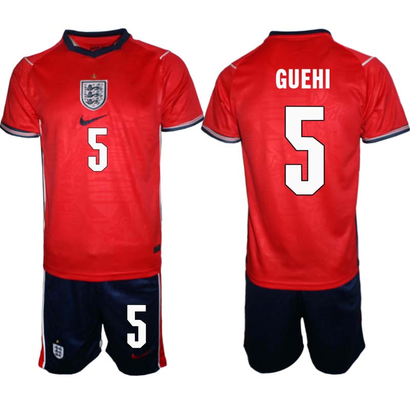 England Fotbollströja VM 2026 Borta Marc Guéhi 5 Herr Fotbollsset