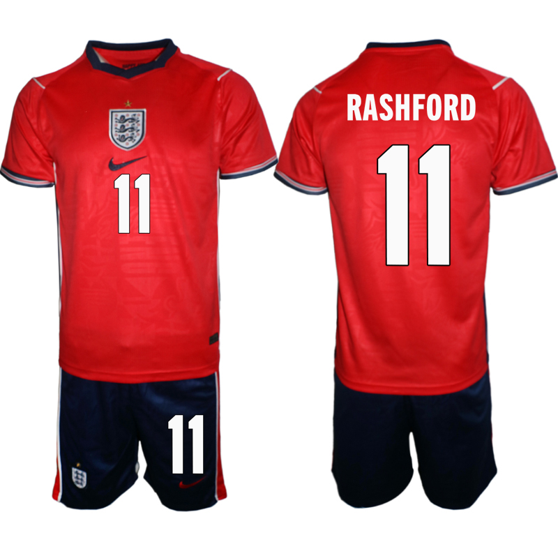 England Fotbollströja VM 2026 Borta Marcus Rashford 11 Herr Fotbollsset