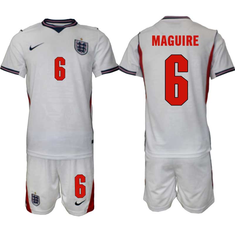 England tröja VM 2026 Hemma Harry Maguire 6 Herr Fotbollsställ