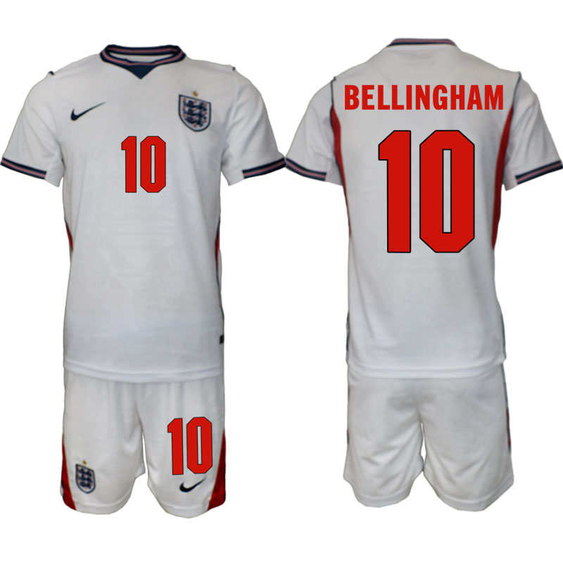 England tröja VM 2026 Hemma Jude Bellingham 10 Herr Fotbollsställ