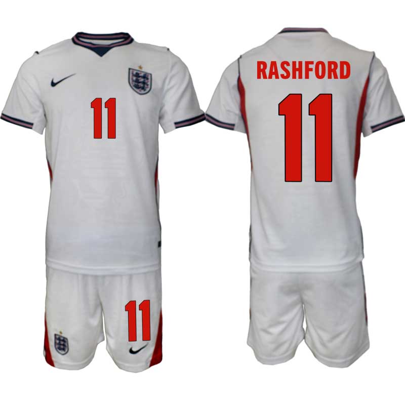 England tröja VM 2026 Hemma Marcus Rashford 11 Herr Fotbollsställ