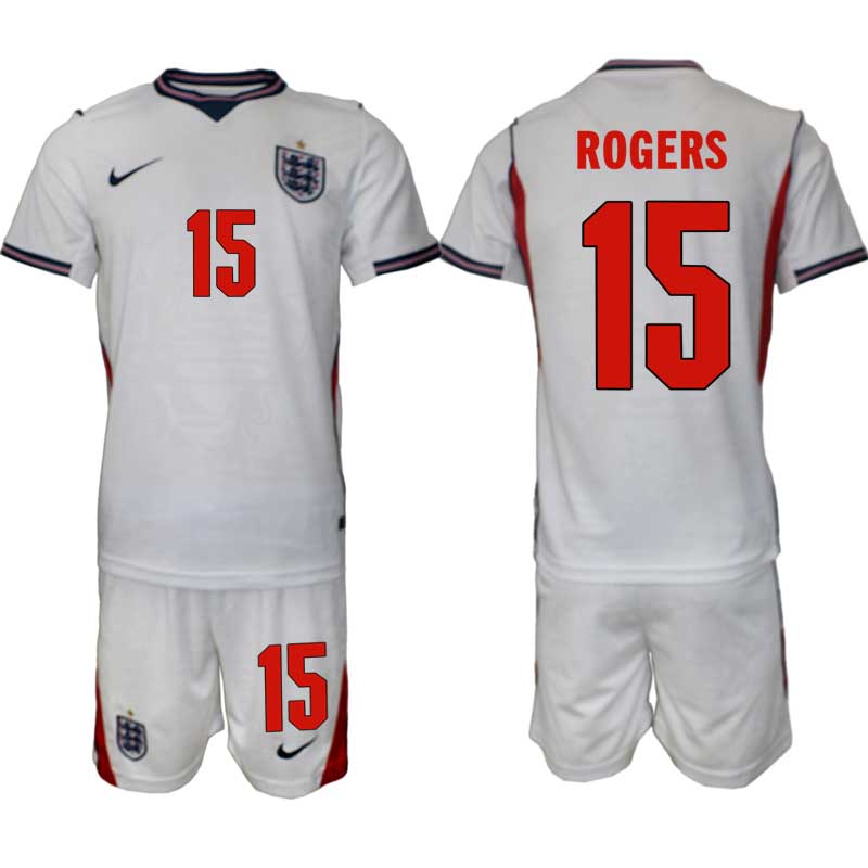 England tröja VM 2026 Hemma Morgan Rogers 15 Herr Fotbollsställ