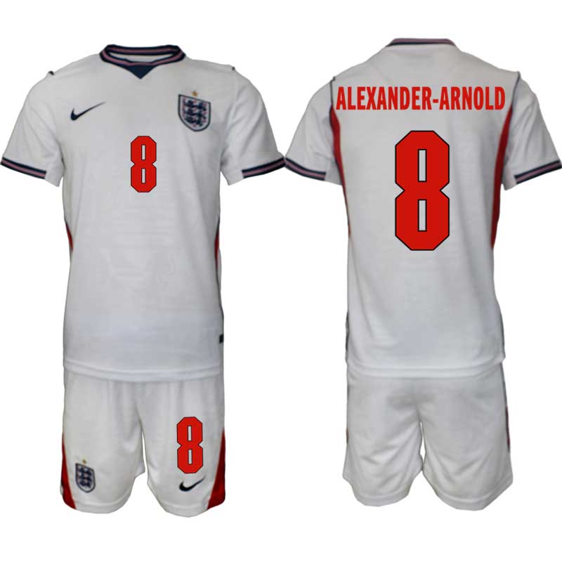 England tröja VM 2026 Hemma Trent Alexander-Arnold 8 Herr Fotbollsställ
