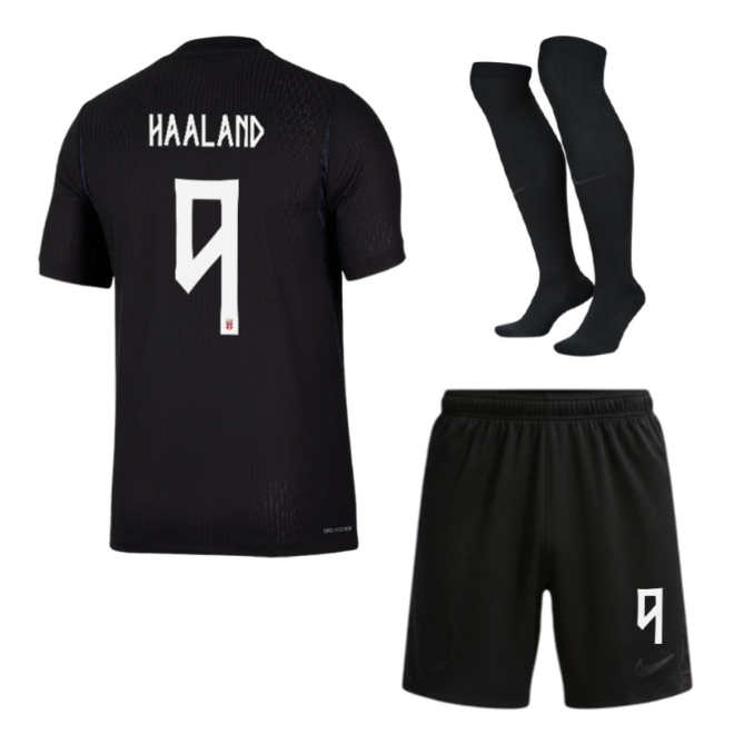 Erling Haaland tröja #9 Norge Borta VM 2026 Herr Fotbollskit