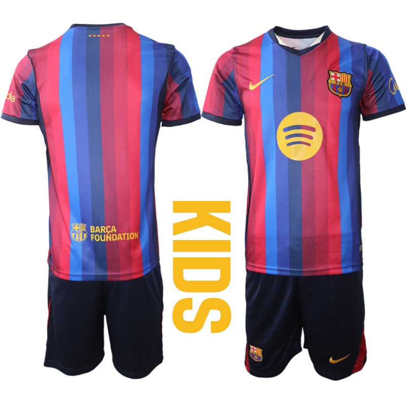 FC Barcelona Hemma 2026/27 Barn Tröja och Shorts