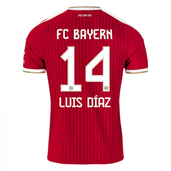 FC Bayern München Fotbollströja 2026/27 Hemma Luis Díaz 14 Herr