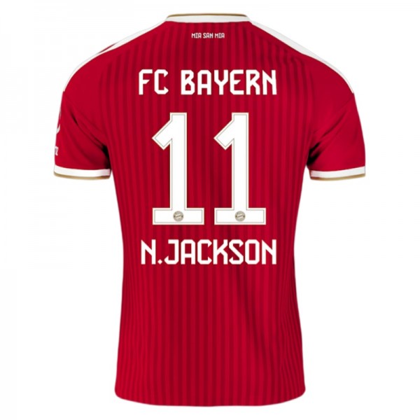 FC Bayern München Fotbollströja 2026/27 Hemma Nicolas Jackson 11 Herr