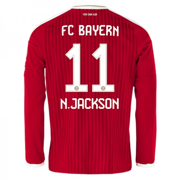 FC Bayern München Fotbollströja 2026/27 Nicolas Jackson 11 Hemma Herr Långärmad