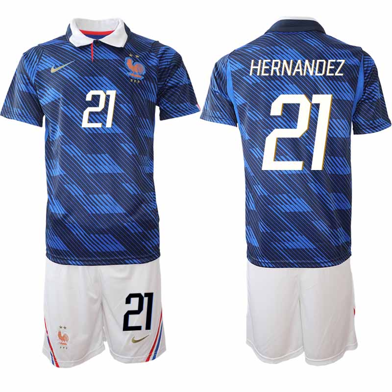 Frankrike Hemma VM 2026 Herr Lucas Hernández 21 Tröja och Shorts
