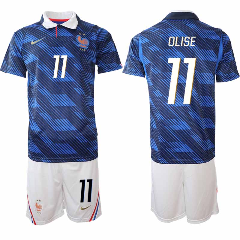 Frankrike Hemma VM 2026 Herr Michael Olise 11 Tröja och Shorts