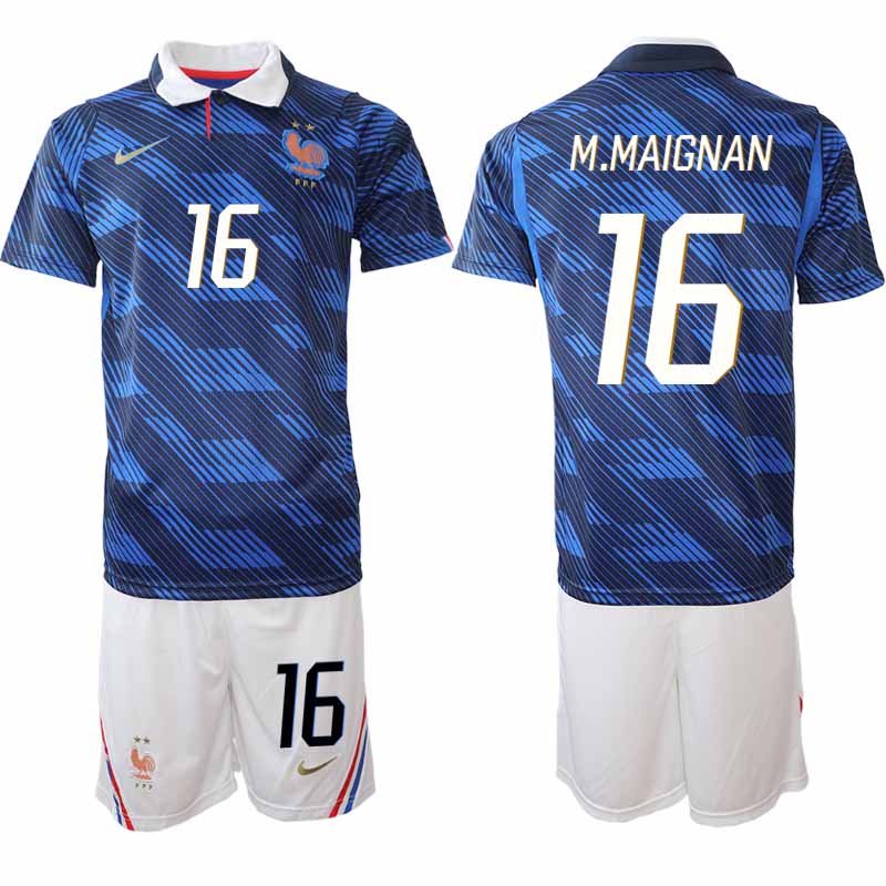Frankrike Hemma VM 2026 Herr Mike Maignan 16 Tröja och Shorts