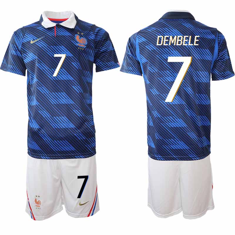 Frankrike Hemma VM 2026 Herr Ousmane Dembélé 7 Tröja och Shorts