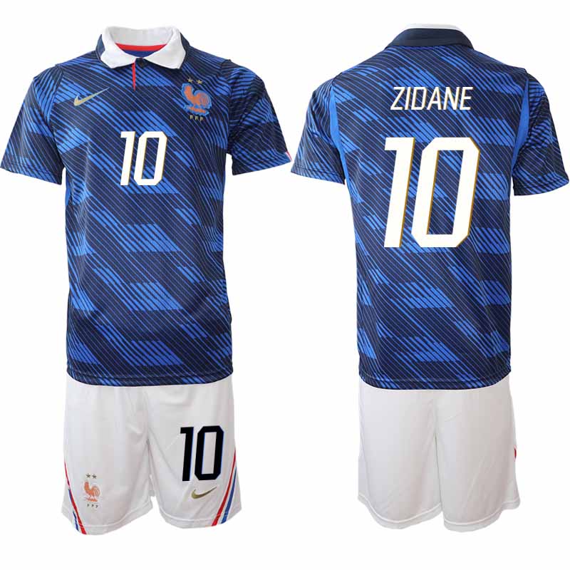 Frankrike Hemma VM 2026 Herr Zinedine Zidane 10 Tröja och Shorts