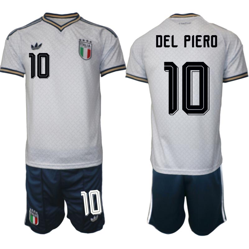 Italien Fotbollströja VM 2026 Borta Herr Alessandro Del Piero 10 Fotbollsställ