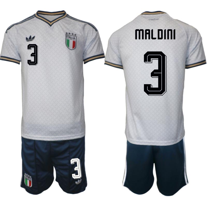 Italien Fotbollströja VM 2026 Borta Herr Paolo Maldini 3 Fotbollsställ