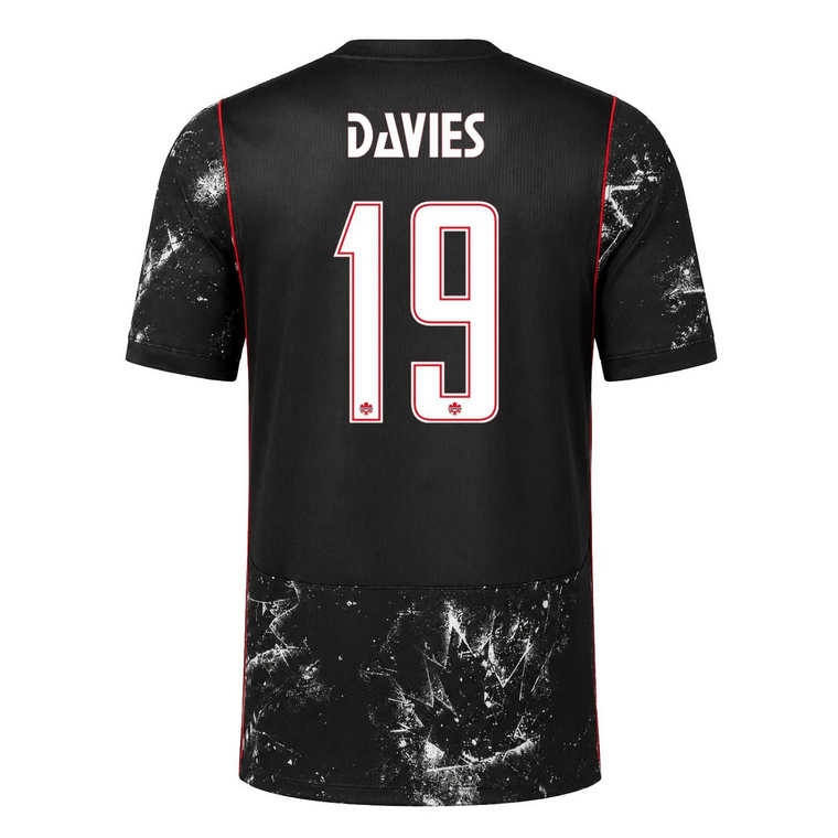 Fotbollströja Kanada VM 2026 Alphonso Davies 19 Bortatröja Herr