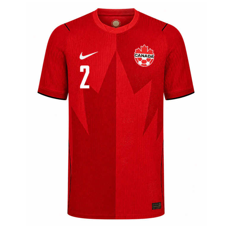 Fotbollströja Kanada VM 2026 Alistair Johnston 2 Hemmatröja Herr