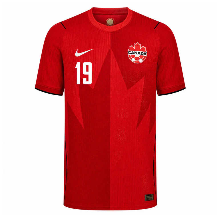 Fotbollströja Kanada VM 2026 Alphonso Davies 19 Hemmatröja Herr