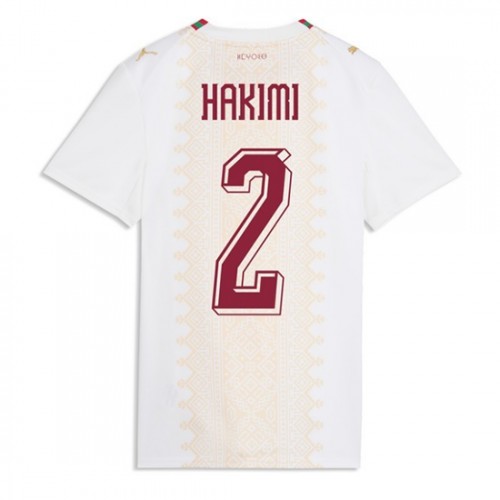 Marocko VM 2026 Achraf Hakimi #2 Borta Dam Kortärmad Fotbollströjor