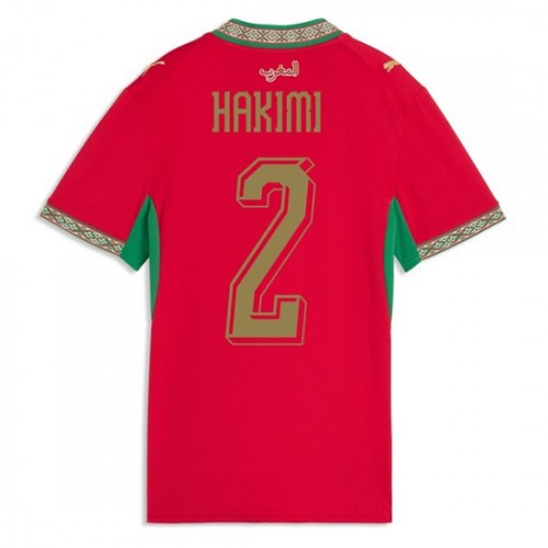 Marocko VM 2026 Achraf Hakimi #2 Hemma Dam Kortärmad Fotbollströjor