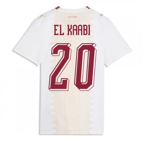Marocko VM 2026 Ayoub El Kaabi #20 Borta Dam Kortärmad Fotbollströjor