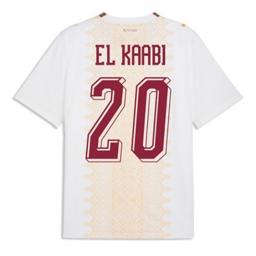 Marocko VM 2026 Ayoub El Kaabi #20 Borta Herr Kortärmad Fotbollströjor