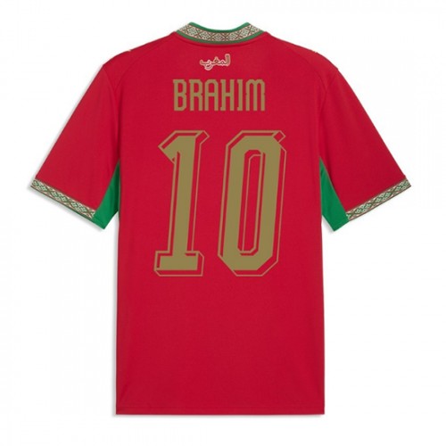 Marocko VM 2026 Brahim Díaz #10 Hemma Herr Kortärmad Fotbollströjor