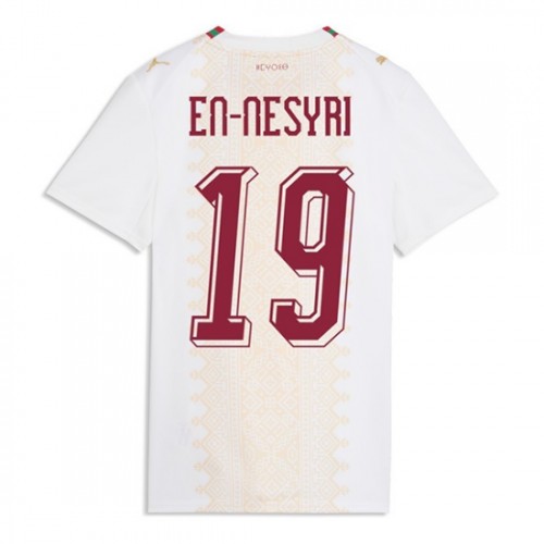 Marocko VM 2026 Youssef En-Nesyri #19 Borta Dam Kortärmad Fotbollströjor