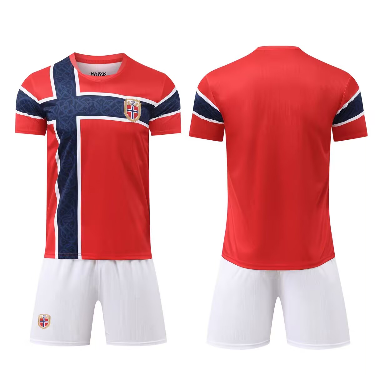 Norge hemmaställ VM 2026 herr landslagströja och shorts