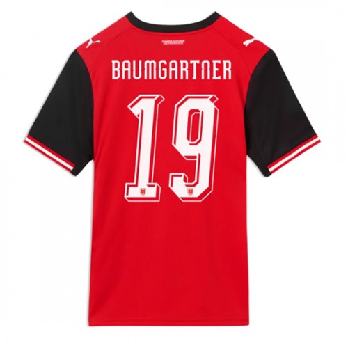 Österrike VM 2026 Hemma Christoph Baumgartner 19 Herr Fotbollströjor