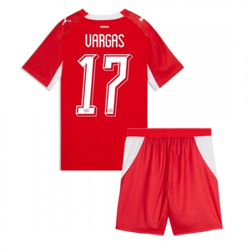 Schweiz VM 2026 Hemma Barn Ruben Vargas 17 Fotbollskit