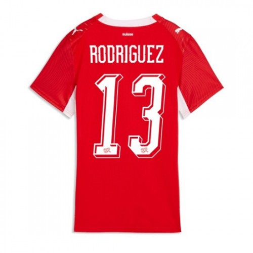 Schweiz VM 2026 Hemma Ricardo Rodriguez 13 Dam Fotbollströjor